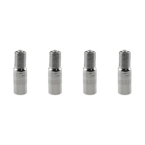 4 Pcs Valve Stem Extension Kit 28mm Premium Brass Tire Valve Extender for Easy Tire Inflation and Pressure Check on Cars SUVs Trucks and More