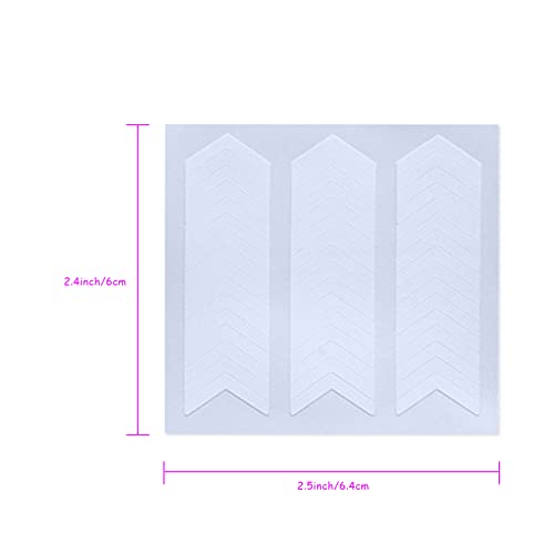 Gihenhao 3200 Pieces 5 Designs French Manicure Nail Art Stickers Strips Self-Adhesive Nail Sticker Tips For Diy Decoration Stencil Tools(5 Moon Shape Design, 75 Sheets) (A-01) #TOP1