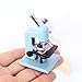QIYUDUOLA Dollhouses Microscope Miniature Equipment for Science Themed Decorations Educational Play Dollhouses Accessories