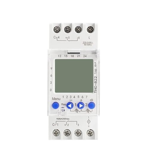 Temporizador digital THC-822 para automatizar luces y riego del hogar