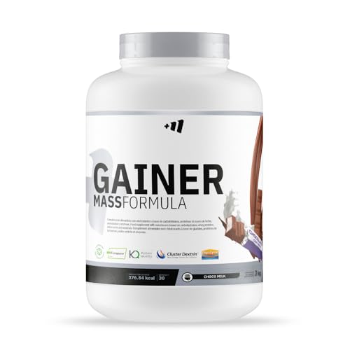 MM SUPPLEMENTS - Gainer Mass Formula - 3 Kg - Chocolate con Leche - Aumenta Masa Muscular - Proteína Suero de Leche y Caseína Micelar - L-Glutamina Kyowa y Creatina Creapure - Mezcla de Carbohidratos