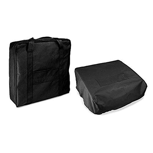 Outspark 600D Water Proof Canvas Accessories Grill Cover and Carry Bag for Blackstone 17 Inch Or Camp Chef Griddle Flat Top Grill Similar Size(Carry Bag Plus Grill Cover)
