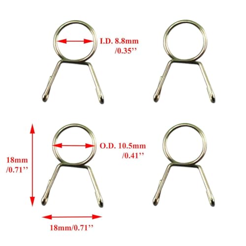 Image of PRO BAT 5mm /0.2'' Gas Fuel Line Tube for GY6 50cc 150cc ATV Go Kart Moped Scooter 4 Wheeler Quad 139QMB 157QMJ Engine 10ft / 118'' Red