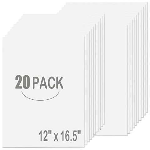 20 Pack A3 White Foam Board 297mm x 420mm, 5mm Thickness Foam Core Baking Board for Projects, Polystyrene Mat Board Poster Foam Board Sheets for Art Crafts, Presentation, Wedding, School Projects Cover