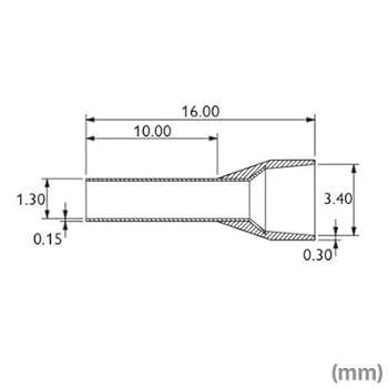 Amazon.co.jp: フエニックスコンタクト 棒端子 AI 0,75-10GY-GB