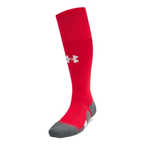Under Armour Unisex-Child Youth Magnetico Over the Calf Socks 1 Pack, (600) Red/Pitch Gray/White, Small