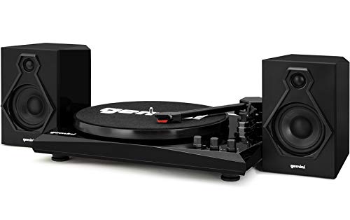 Gemini TT-900BB Stereo Turntable Music System – Belt Drive – Bluetooth input – Dual 50 Watt Stereo Speakers – Includes… - Les Beatles, Paul McCartney, John Lennon, RIngo Starr, George Harrison Gemini TT-900BB Stereo Turntable Music System - Belt Drive - Bluetooth input - Dual 50 Watt Stereo Speakers - Includes… – Image 3