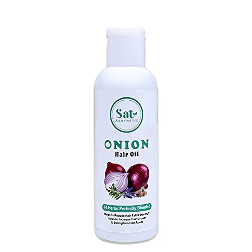 Buy Sat Aesthetic Onion Hair Oil for Natural Hair Care and Growth