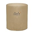 BALI OUTDOORS Round Fire Pit Cover Fire Column Cover Cylinder Fire Pit Cover, 24 Inch, Heavy Duty, Waterproof, Weather Resistant, Khaki