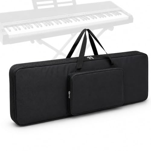 Image of IMAGINEA 61 Keys Electric Piano Keyboard Bag | 38-Inch Waterproof Padded Bag with Shoulder Strap and Storage Pocket | Compatible with PSR-F52, F51, E263 & Casio CTK 2550, CTK 3500, CT-S200, CT-S300