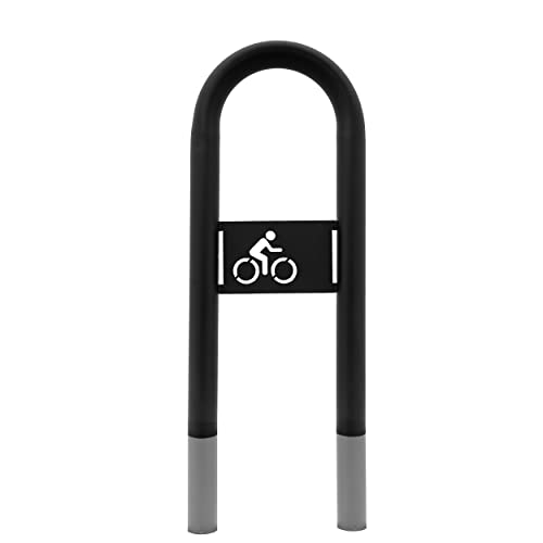 MORIA DESIGN Fahrradständer 110 x 36cm Fahrrad-Logo Bodenparker für 2 Fahrräder | stabiler Fahrradhalter Boden für Fahrrad, Mountainbike | Fahrradanlehnbügel | galvanisiert, pulverbeschichtet