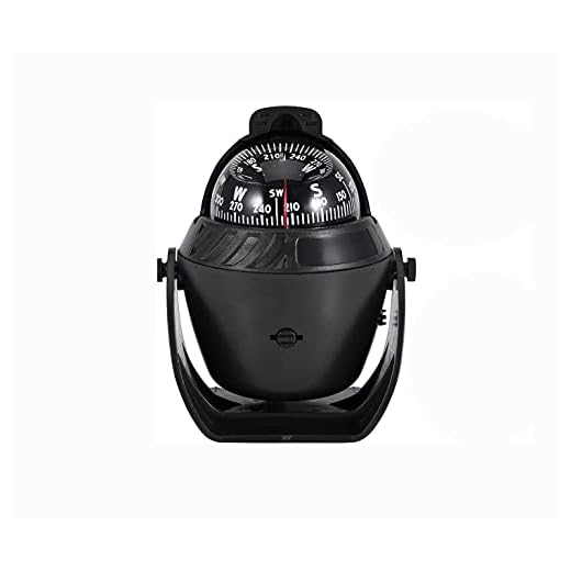 Shiwaki Bussola Marina per Barche per Auto Navigazione Elettronica Luce a LED Bussola a Sfera Rotante per Visione Notturna ad Alta precisione Bussola di Navigazione Bussola da Campeggio