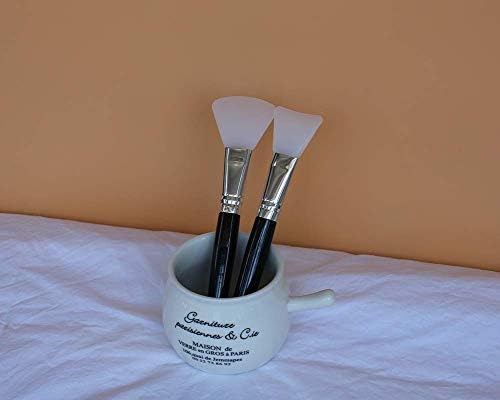 LORMAY 2 Pcs Premium Quality Silicone Face Mask Brush Applicator for Facials, Mud, Clay Mask, DIY, Modeling Mask, Body Lotion, and BB CC Cream