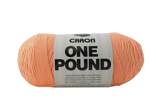 Caron Natura Yarn 16 Ounce/812 Yard, Peach, Single Ball