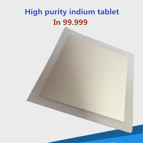 Indium. Metal Indium. Indium foil, high-Purity Indium Sheet, Purity 99.999%. Thickness: 0.03/0.05/0.1/0.2 mm - 1.0mm.(0.03x100x100mm)