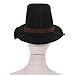 Lorilida Pilgrim Top Hat for Men Women - Felt Tuxedo Costume Hats - Coachman Dress Up Hat Fire-colored One Size