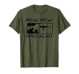 Pew Pew Specialist - 5.56 Pro Gun AR15 Rifle M4 Funny Gun T-Shirt