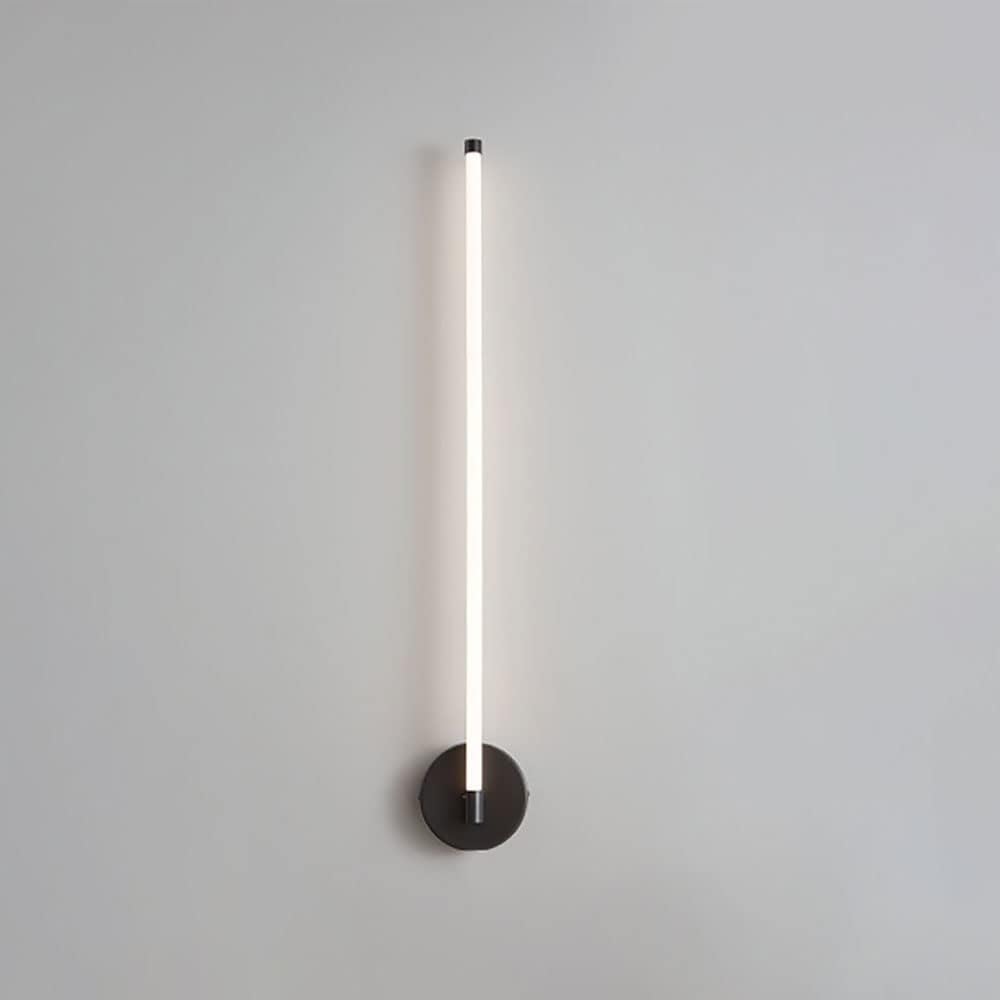 Apliques de Pared Modernos de Cobre, Lámpara de Pared Lineal Negra, Led, Tubos Largos de Acrílico Blanco, Decoración