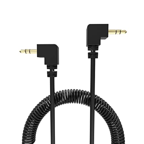 Cable de audio coaxial Cubilux 3.5mm macho a macho 1.8 ft miniatura 1