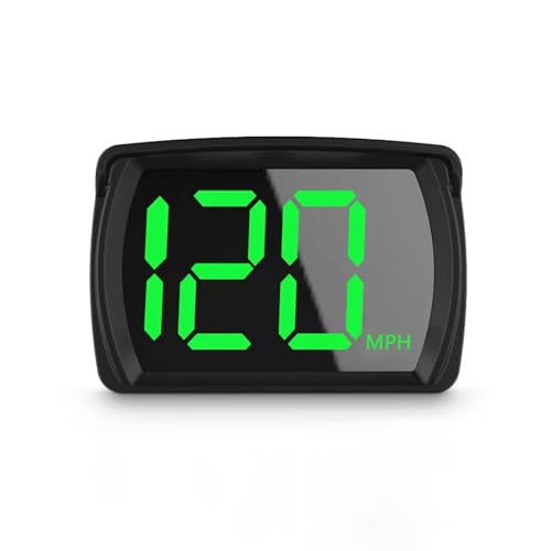 AZIJYV GPS Speedometer Digital Speedometer Cars Heads Up Display Y03 with Speed, Automatic Light Sensing, MPH Speedometer Plug and Play Applicable to All Cars