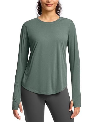 Image of Soothfeel Lightweight Long Sleeve Workout Tops for Women Gym Running Shirts | Quick Dry, Breathable, Moisture Wicking, UPF 50+ Sun Protection, Athletic Shirts for Running, Gym, Exercise, Yoga, Hiking