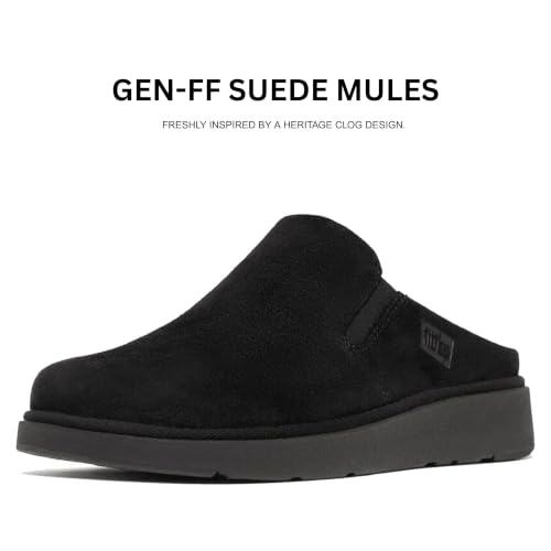 Image of FitFlop Gen-FF Elasticated Suede Mules