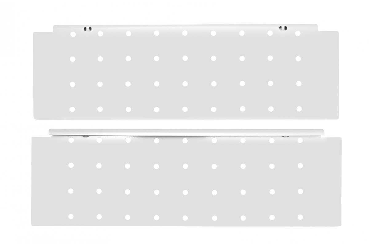 GTV MODERN Box Drawer Side Wall H210 mm L500 mm Grey - Double Wall Perforated Side Panel for Drawer Systems