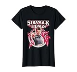 Stranger Things Eleven Lightning Poster Camiseta, Mujer, Negro, S