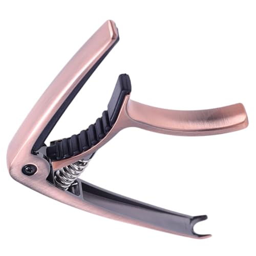 Abaodam ギターカポ アコースティックギター用カポ ギターナット アコースティックカポ ベース コードカポ ギターのフレット ギターアコースティック ギターチューナー 亜鉛合金