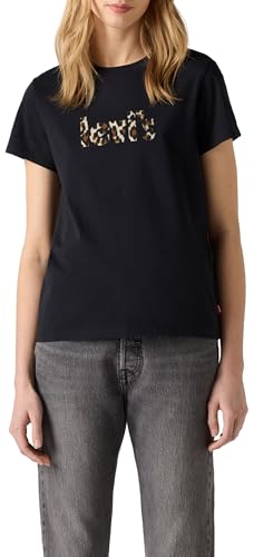 Levi's Damen The Perfect Tee T-Shirt, Lse_Leopard Logo Che, L