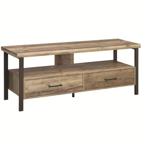 Coaster Home Furnishings 59-inch 2-Drawer Weathered Pine TV Console (721881)