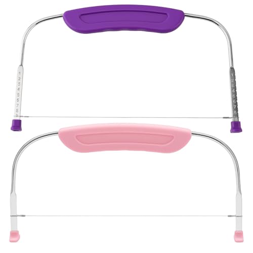 JazRvr Tortensäge 2 Stück, Tortenbodenschneider Mit 28 Cm Länge, Professionelle Torten Schmeidehilfe Für Gleichmäßige Kuchenschichten, Ideal Für Bäcker Und Küchenhelfer