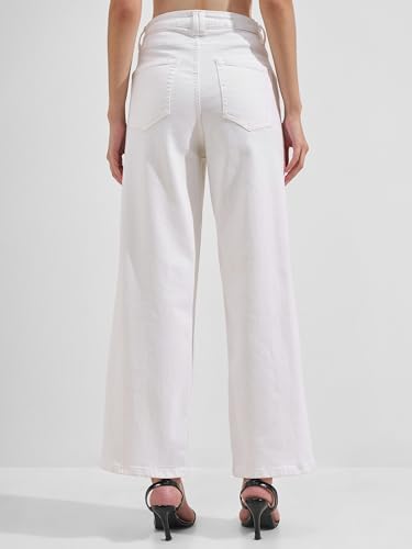 Image of Tokyo Talkies Wide Leg Jeans |Flared |Baggy Jeans|Blue White & Black|Loose Fit