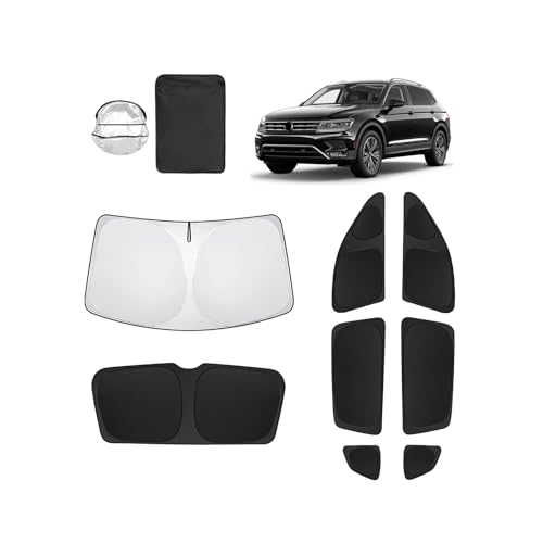 SHINELINERS 8pcs Car Window Shades for Volkswagen VW Tiguan 2018-2023 Accessories,Windshield Side...