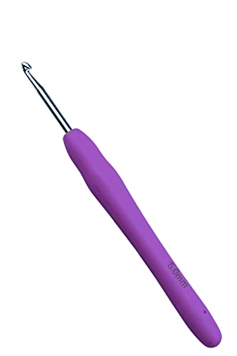 Mdoker Size H/8(5mm) Crochet Hook,Extra Long Crochet Hooks for Arthritic Hands,Ergonomic Grip Soft Handles for Beginners and Experiecced Crochet Lover,Comfortable/Easy to Use