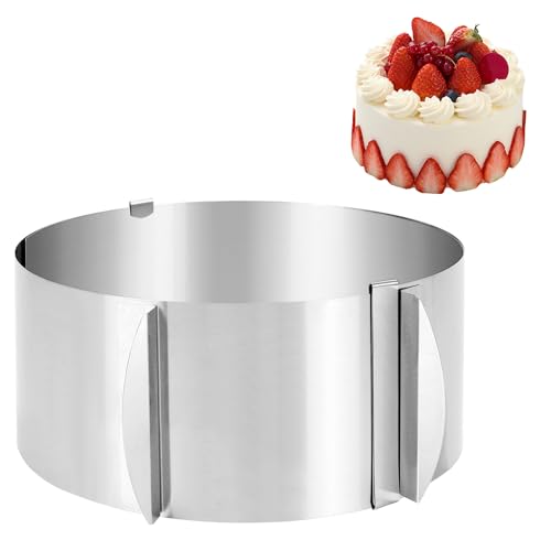 Adjustable Cake Ring Mould 16-30 cm, Stainless Steel