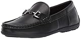 Steve Madden Boy's BLANGE Shoe, black leather, 3 M US Little Kid