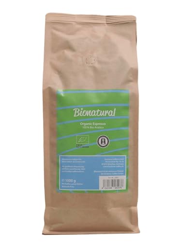 Bionatural Kaffee-Espresso ganze Bohne, 100 % Bio-Arabica...