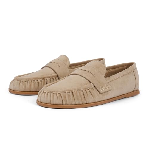 Image of QIY Penny Loafers for Women 2026 Comfortable Flats Shoes