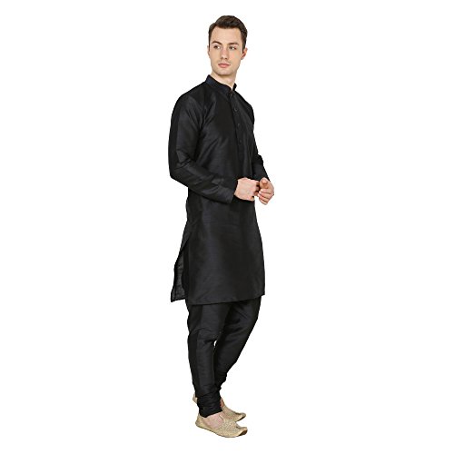Image of Royal Kurta Men's Cotton Silk Plain Solid Long Only Kurta