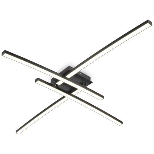 B.K.Licht - LED Deckenlampe mit warmweißer Lichtfarbe, 20 Watt, 2200...