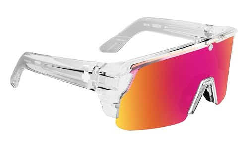 Image of SPY Optic Monolith 5050, Cylindrical Shield Semi-rimless Sunglasses, Color and Contrast Enhancing Lenses