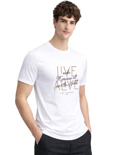 Image of ADRO Printed Tshirt for Men | Cotton Printed T-Shirt | Regular Fit Casual Mens T-Shirts | Premium Summer Tshirts