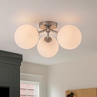 genie glamourshape CoolRich Lサイズ 3色セット Kunlinzhu Gold Semi Flush Mount Ceiling Light Fixture 3