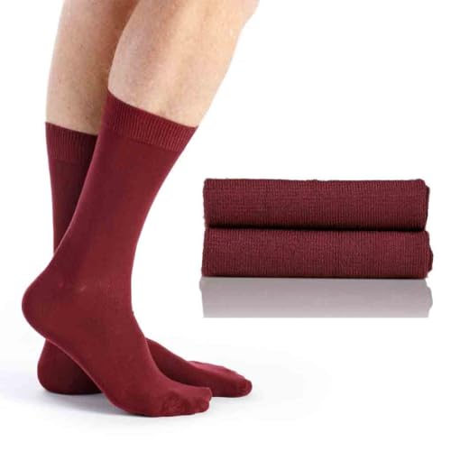 Photo de DUB Chaussettes bambou bordeaux Homme - Bordeaux, 36/41