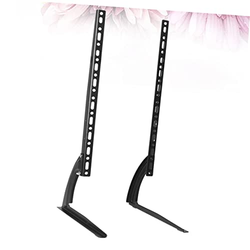 Support TV pied acier noir Zerodeko avec base stable ajustable pour ecran LCD - 7