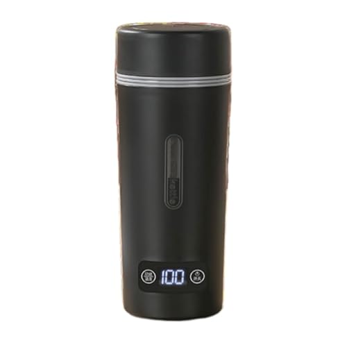【2024新登場・日本対応】電気ケトル ポータブル トラベルケトル 350ml 小型 充電式電気ポット LCD温度表示 電気温水カップ マルチ温度調整 5分急速沸かし 保温 空焚き防止 真空断熱 漏れない 水筒 電気ポット ステンレス製 コーヒー 紅茶に適