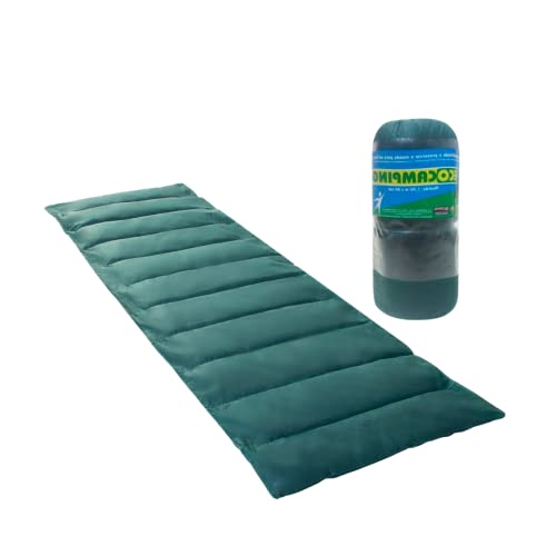 Colchonete Mont Long Solteiro para Camping Retiro Dobravél (Verde Liso)