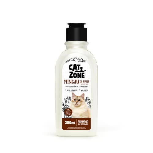 CAT ZONE Shampoo Para Gatos Mingau Aveia - 300 Ml