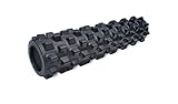 RumbleRoller - Mid Size 22 Inches - Black - Extra Firm - Textured Muscle Foam Roller - Relieve Sore Muscles- Your Own Portable Massage Therapist - Patented Foam Roller Technology
